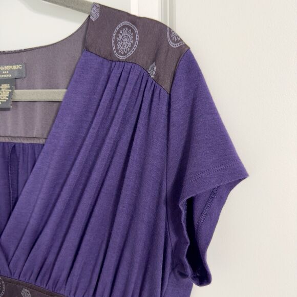 Banana Republic Stretch Dress With V-Neck And Cinched Empire Waist - Picture 8 of 13